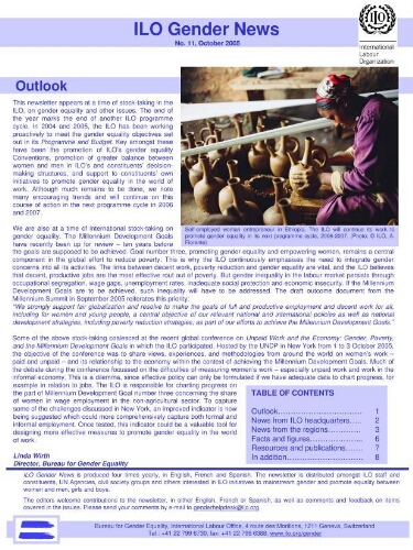 ILO gender news [2005], 11 (October)