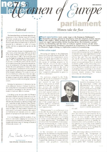 Women of Europe Newsletter [1997], 75 (Nov)