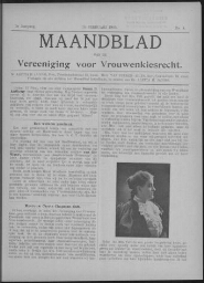 Maandblad van de Vereeniging voor Vrouwenkiesrecht  1905, jrg 9, no 4 [1905], 4