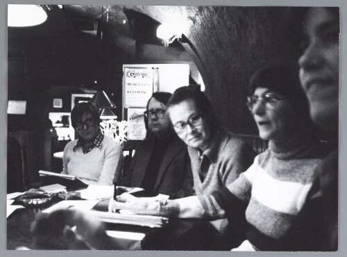 Ledenvergadering van MVM in de Heksenkelder. 1976