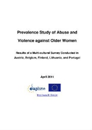 Prevalence study of abuse and violence against older women: results of a multi-cultural survey in Austria, Belgium, Finland, Lithuania, and Portugal