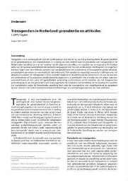 Transgenders in Nederland: prevalentie en attitudes