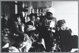 Bezoekers van de VN-Vrouwenconferentie in Denemarken. 1980