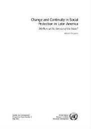 Change and continuity in social protection in Latin America