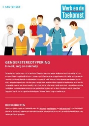 Factsheet genderstereotypering in werk, zorg en onderwijs