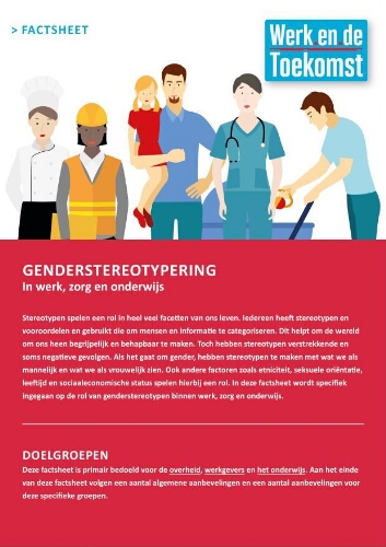 Factsheet genderstereotypering in werk, zorg en onderwijs