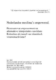 Nederlandse moslima's empowered