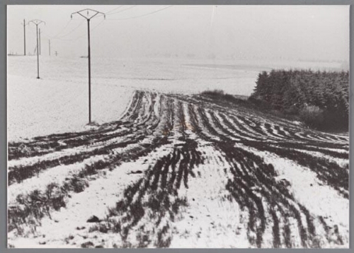 Sneeuwlandschap in België of Luxemburg 1984
