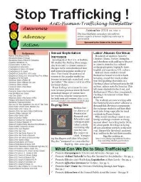 Stop trafficking! Anti-human trafficking newsletter [2011], 9 (September)
