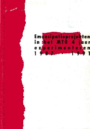 Emancipatieprojekten in het MTO 4 jaar experimenteren 1987-1991