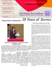 Stichting Bayanihan (Quarterly) Newsletter [2011],