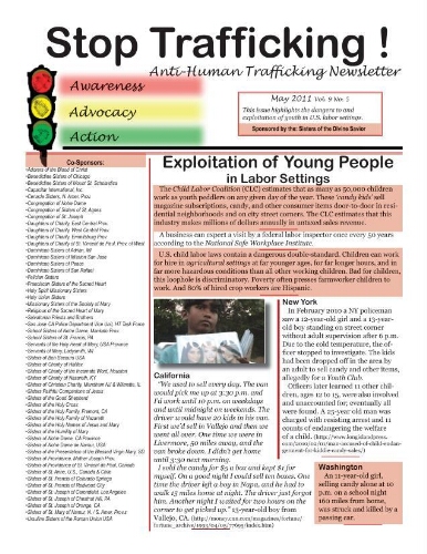 Stop trafficking! Anti-human trafficking newsletter [2011], 5 (Mai)