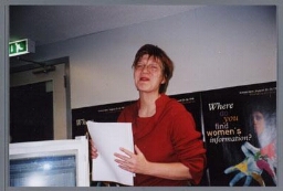 Portret van Marije WIlmink.Eindredacteur van het tijdschrift Lover. 2000