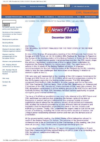 EWL newsflash [2004], 13 (Dec)