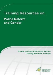 Training resources on policy reform and gender