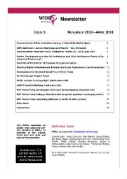 WIDE Plus newsletter [2012/2013], 3 (nov 2012 - apr 2013)