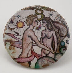 Adam en Eva. Button