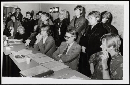 Commissievergadering op het stadhuis te Amsterdam 1983