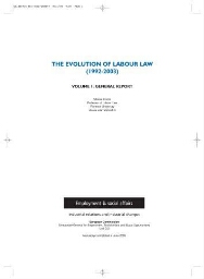 The evolution of labour law (1992-2003)