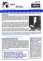 SWAA infos briefs [2003], August