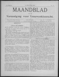 Maandblad van de Vereeniging voor Vrouwenkiesrecht  1902, jrg 6, no 2 [1902], 2