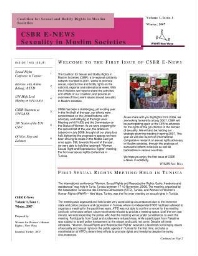 CSBR E-NEWS [2007], 1