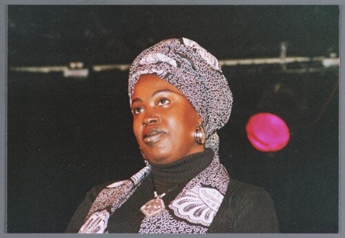 Cynthia Landbrug tijdens de Zami-award uitreiking 2003