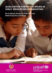 Qualitative survey on issues in girls' education in Tajikistan