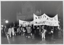 Demonstratie tegen seksueel geweld. 1984