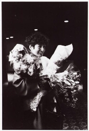 Portret van regisseuse Digna Sinke, na de premiëre van 'De Stille Oceaan'. 1984