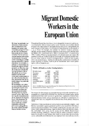 Migrant domestic workers in the European Union