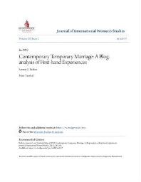 Contemporary Temporary Marriage