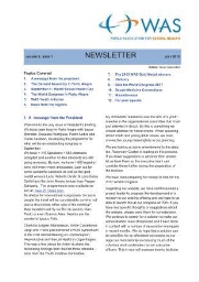 WAS newsletter [2013], 1 (July)