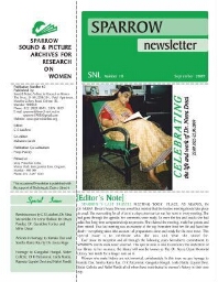Sparrow newsletter [2009], 18 (September)