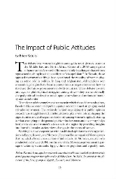 The impact of public attitudes