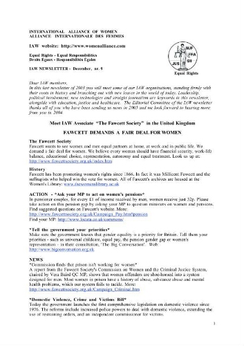 IAW newsletter [2003], December