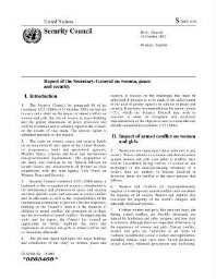 Report of the Secretary-General on women, peace and security
