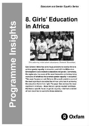 Girl's education in Africa