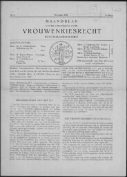 Maandblad van de Vereeniging voor Vrouwenkiesrecht in Nederlandsch-Indië  1927, jrg 2, no 3 [1927],