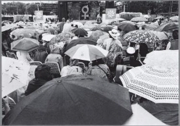 De afsluitingsdag van het NGO forum tijdens de wereldvrouwenconferentie in Beijing. 1995