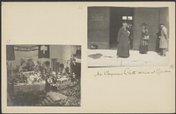 Carrie Chapman Catt bij aankomst in Genève voor het congres van de International Woman Suffrage Alliance, de Wereldbond voor Vrouwenkiesrecht 1920