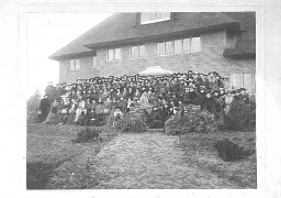 Winterreünie ter gelegenheid van het tienjarig bestaan van het Jonge Vrouwen Gilde. 1919