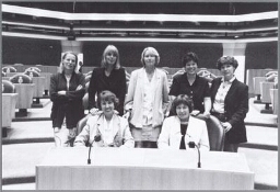 Vrouwelijke fractieleden van D66 in de Tweede Kamer. 1998
