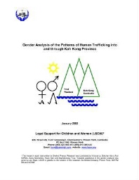 Gender analysis of the patterns of human trafficking into and through Koh Kong Province research