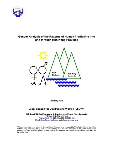 Gender analysis of the patterns of human trafficking into and through Koh Kong Province research