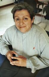 Ana Quiroz, sandinista en president van de coordinadora civil, een ngo-netwerk 2001