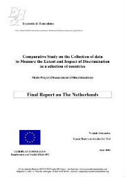 Comparative study on the collection of data to measure the extent and impact of discrimination in a selection of countries