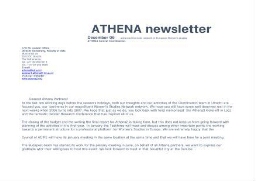 Athena newsletter [2006], December