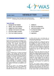 WAS newsletter [2011], 2 (December)