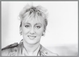 Portret van actrice Karin Bloemen. 1986